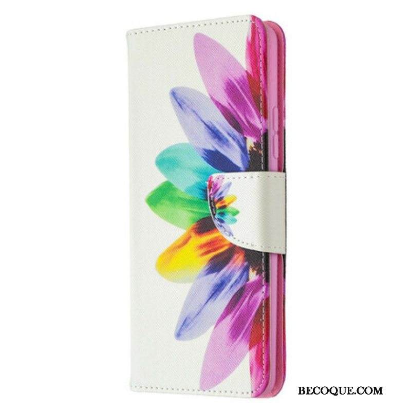 Flip Case Samsung Galaxy A42 5G Akvarelli Kukka
