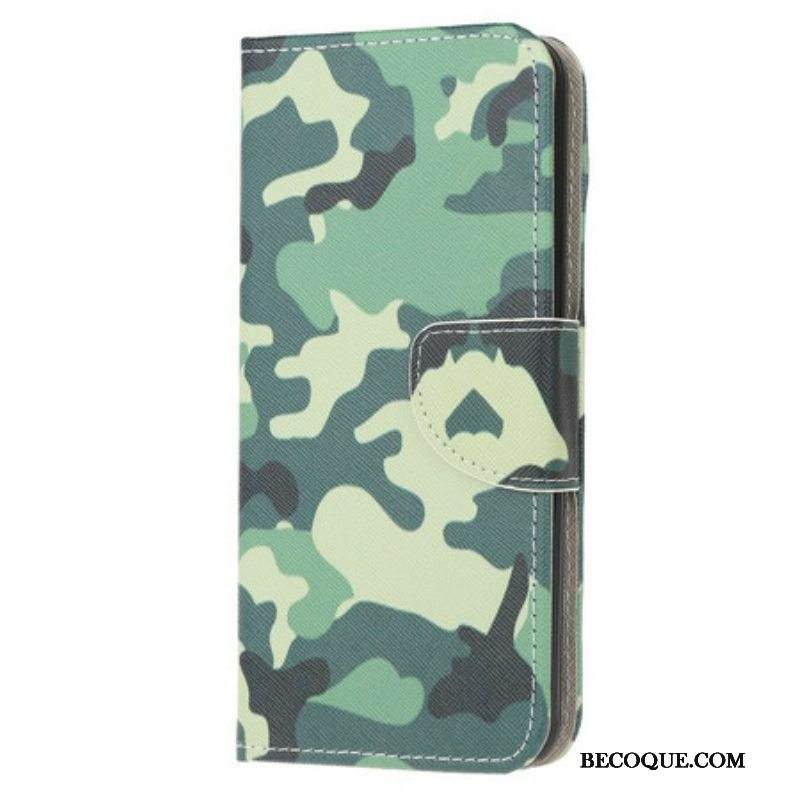 Flip Case Samsung Galaxy A42 5G Sotilaallinen Naamiointi