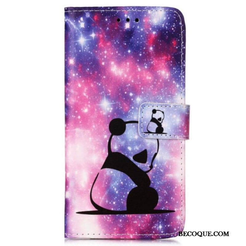 Flip Case Samsung Galaxy A54 5G Suojaketju Kuori Lanyard Galaxy Panda
