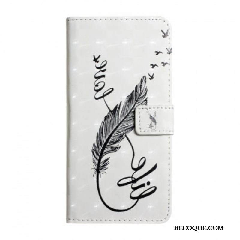 Flip Case Samsung Galaxy S22 5G Höyhen Elämä Ja Rakkaus