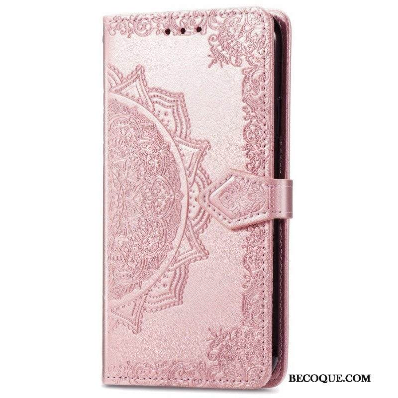 Flip Case Samsung Galaxy S22 Ultra 5G Mandala Keskiaika