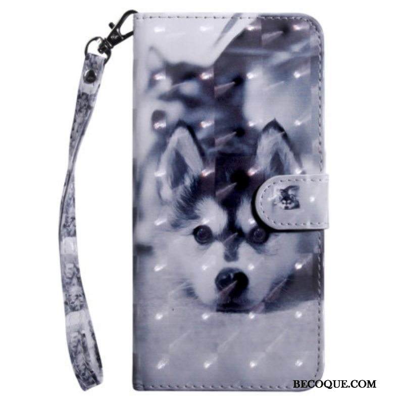 Flip Case Samsung Galaxy S23 5G Suojaketju Kuori Thong Husky