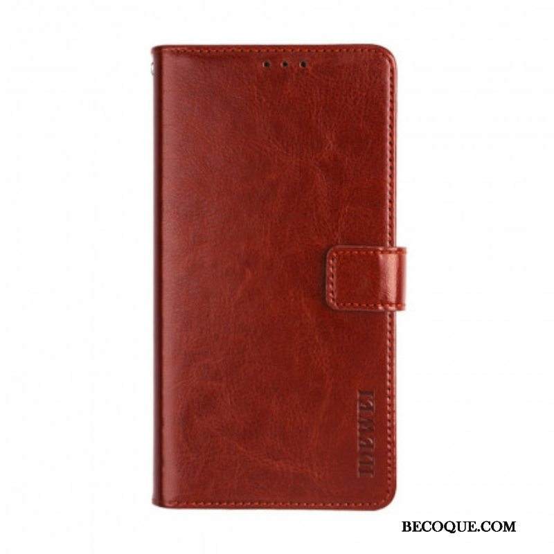 Flip Case Xiaomi Redmi Note 10 Pro Nahkajäljitelmä Idewei