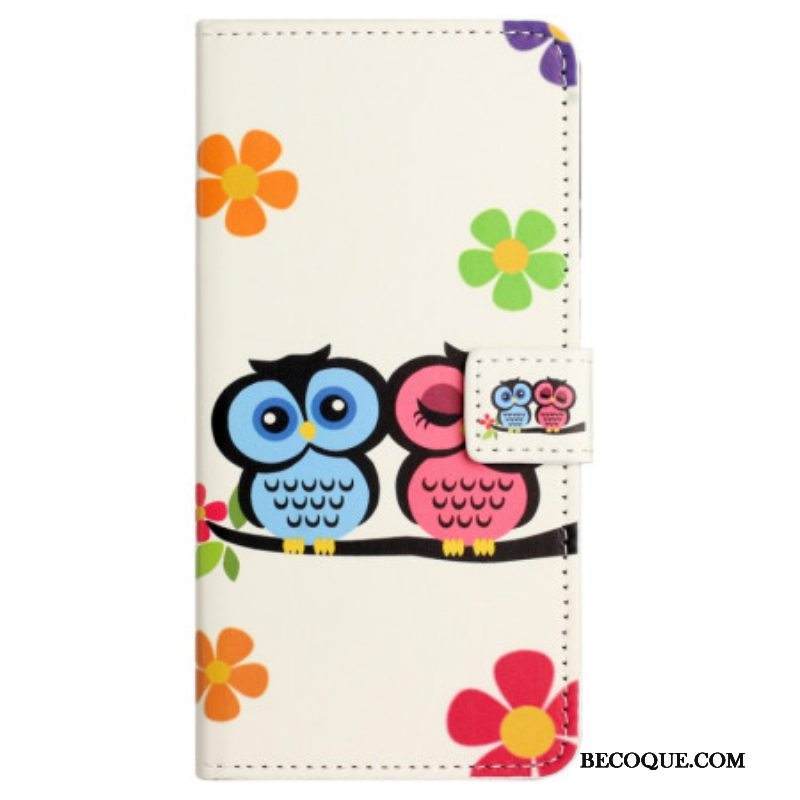 Flip Case Xiaomi Redmi Note 12 4G Pöllöpari