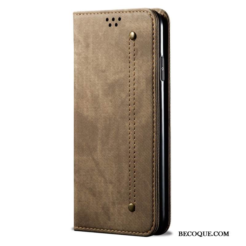 Flip Case Xiaomi Redmi Note 14 Pro 5g Denim-stoff