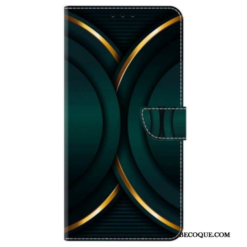 Flip Case iPhone 15 Pro Kultainen Figuuri