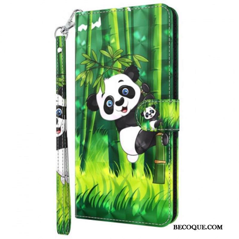 Kotelot Moto G51 5G Panda Ja Bambu