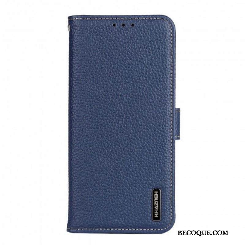 Kotelot Moto G60S Khazneh Litsi Nahka