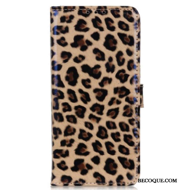 Kotelot Moto G73 5G Leopardi