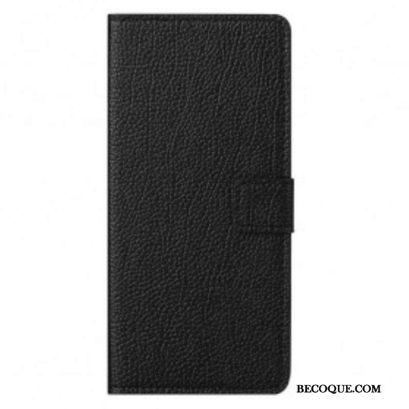 Kotelot Motorola Edge 20 Pro Litchi Grain -nahkaefekti