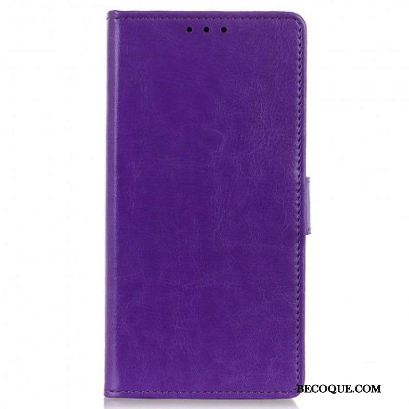 Kotelot Motorola Edge 20 Pro Yksinkertainen Kiiltävä Nahkaefekti