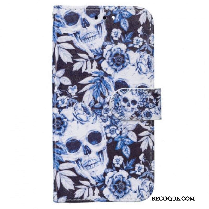 Kotelot Samsung Galaxy A13 5G / A04s Retro Pääkallot