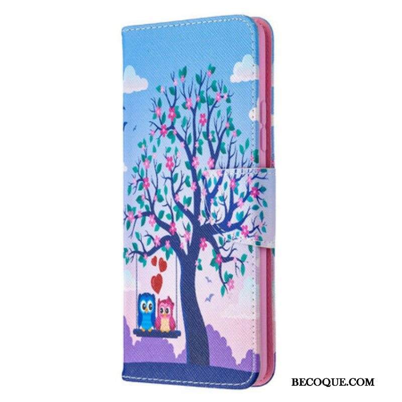 Kotelot Samsung Galaxy A42 5G Pöllöt Swingissä