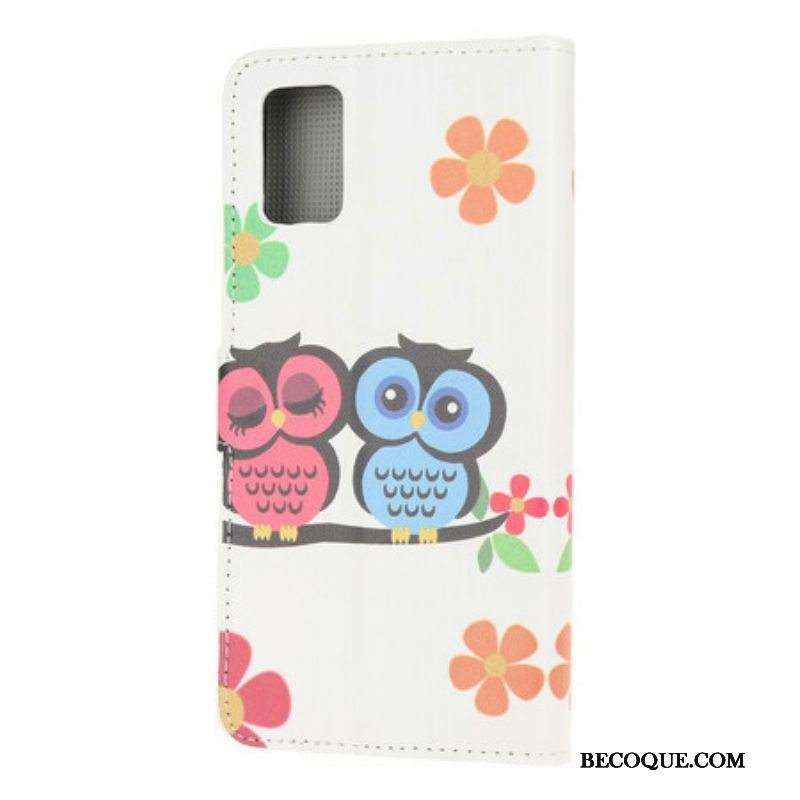 Kotelot Samsung Galaxy A52 4G / A52 5G / A52s 5G Pöllöpari