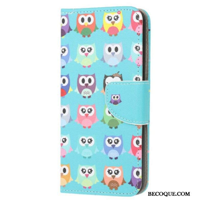 Kotelot Samsung Galaxy A52 4G / A52 5G / A52s 5G Useita Pöllöjä