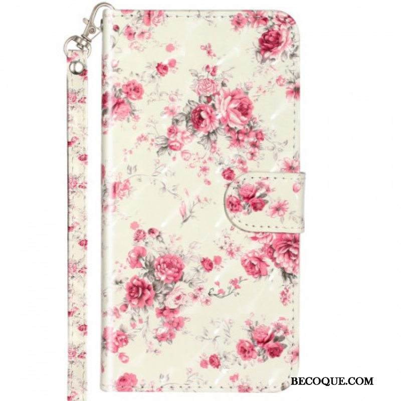 Kotelot Samsung Galaxy A53 5G Suojaketju Kuori Hihna Liberty Flowers