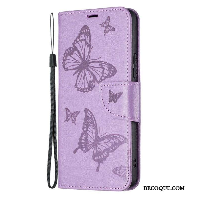 Kotelot Samsung Galaxy A53 5G Suojaketju Kuori Stringit Perhoset