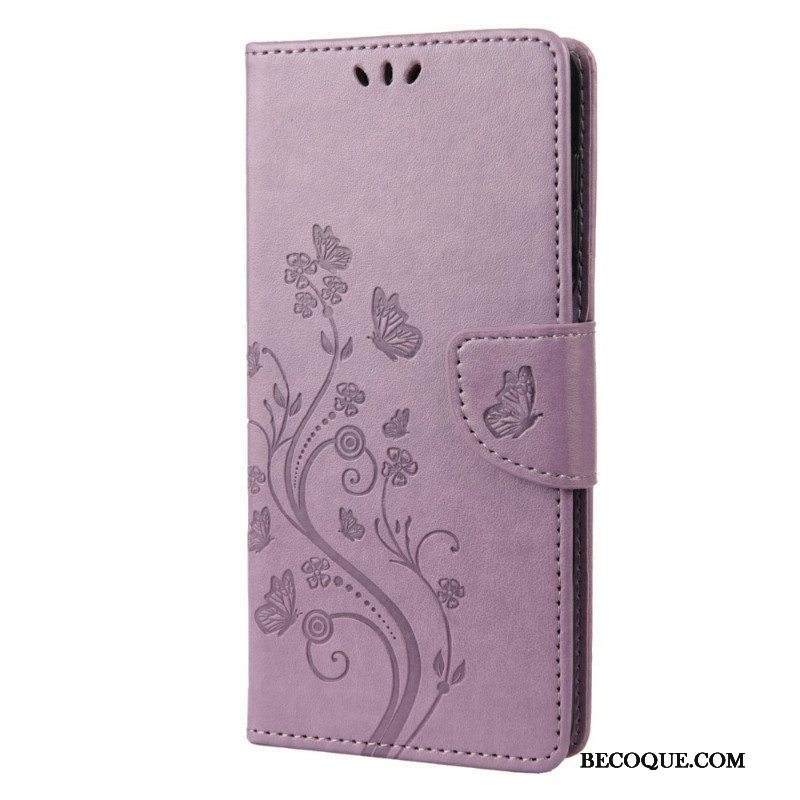 Kotelot Samsung Galaxy M23 5G Perhosia Ja Kukkia