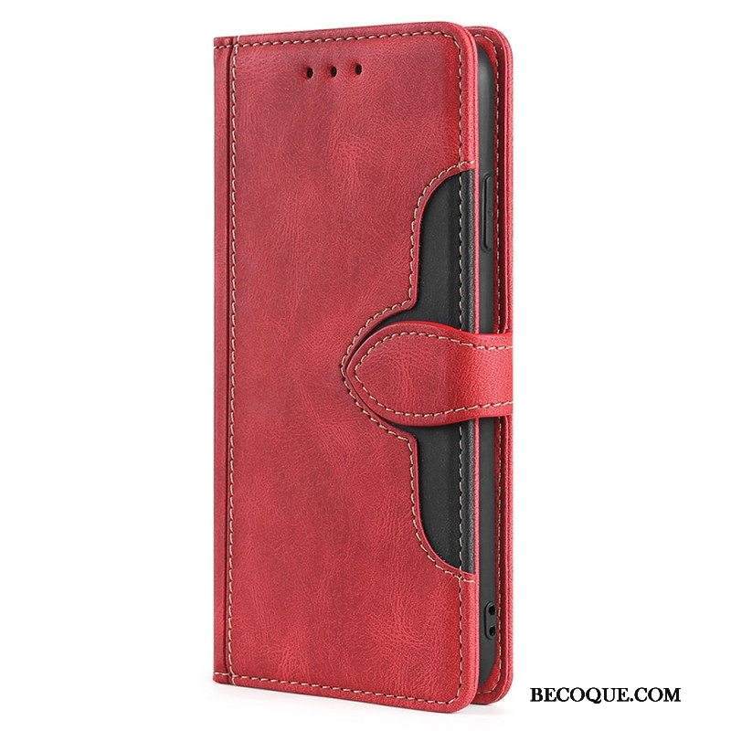 Kotelot Samsung Galaxy M32 Keinonahka Bicolor Tyylikäs