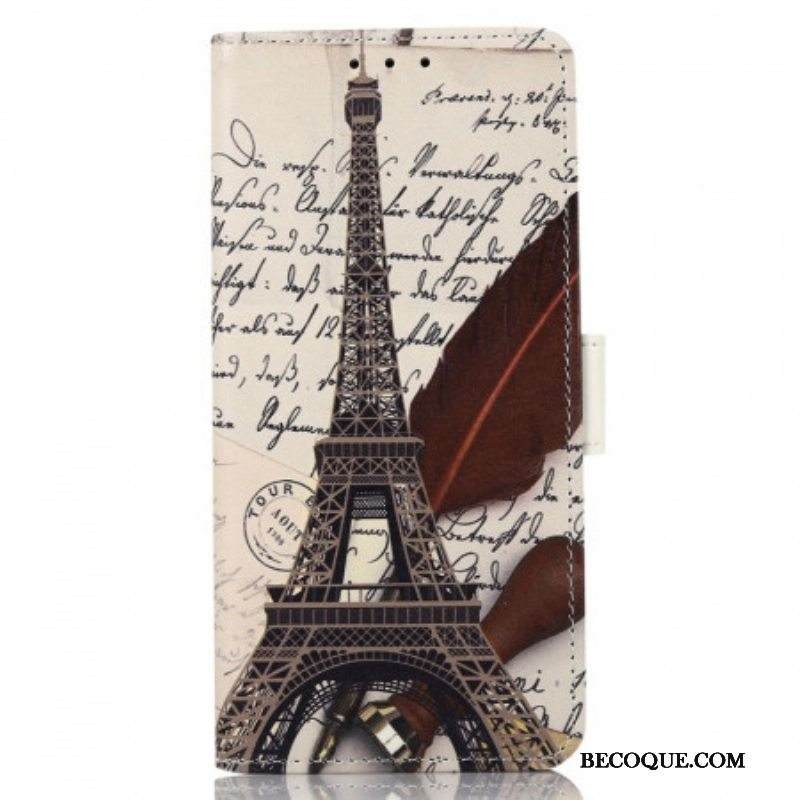 Kotelot Samsung Galaxy M53 5G Runollinen Eiffel-torni