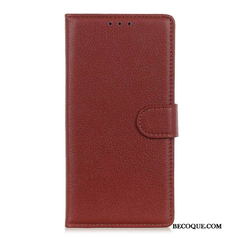 Kotelot Samsung Galaxy S21 5G Perinteinen Litchi Faux Leather
