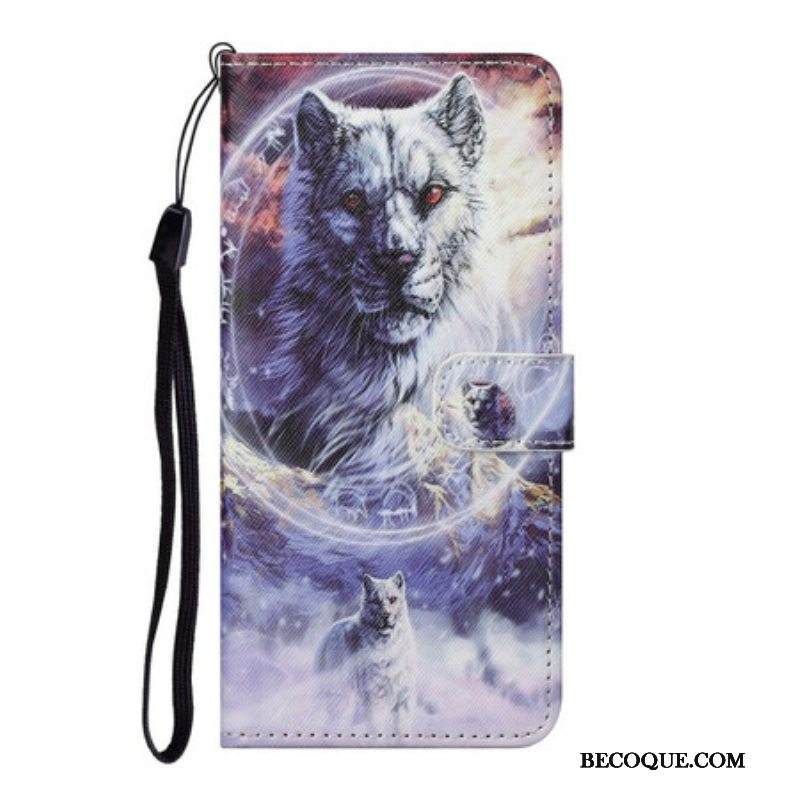 Kotelot Samsung Galaxy S21 FE Susi Talvella Kaulanauhan Kanssa