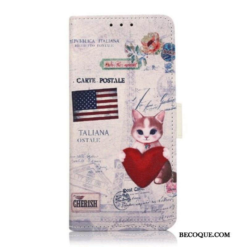 Kotelot Samsung Galaxy S21 FE Traveller Cat