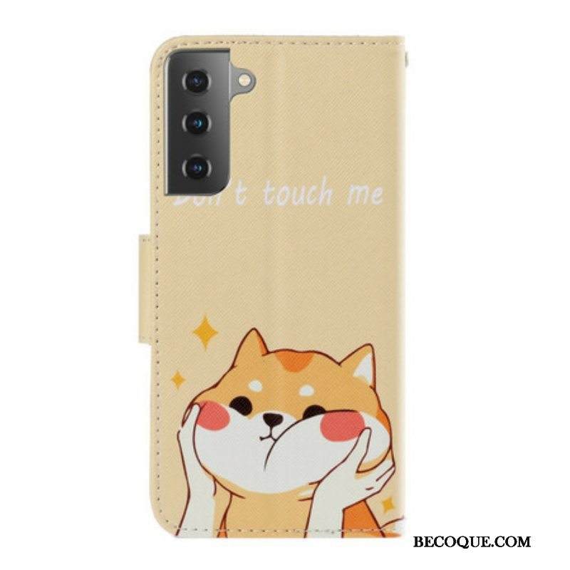 Kotelot Samsung Galaxy S21 Plus 5G Suojaketju Kuori Kissa Älä Koske Minuun Hihnalla