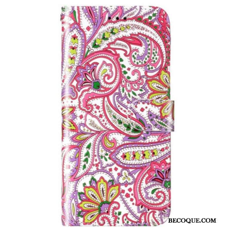 Kotelot Samsung Galaxy S23 5G Suojaketju Kuori Strappy Cashmere Style