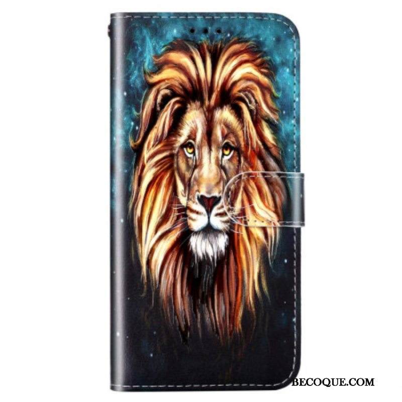 Kotelot Samsung Galaxy S23 Plus 5G Suojaketju Kuori Lanyard Lion