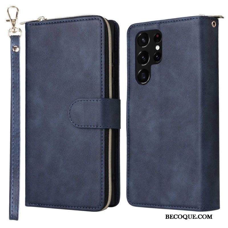 Kotelot Samsung Galaxy S23 Ultra 5G Kolikkokukkaro 9 Korttikoteloa