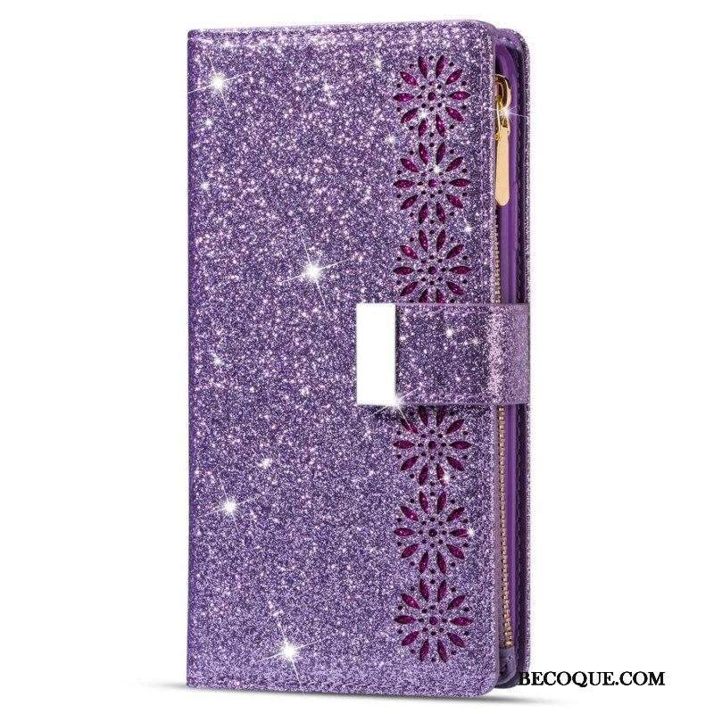 Kotelot Samsung Galaxy S23 Ultra 5G Lompakkokotelo Paljetteja Lompakko