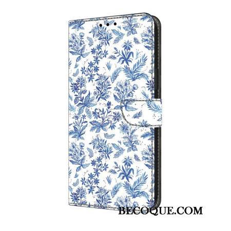 Kotelot Samsung Galaxy S25 Fe Sinisiä Kukkia