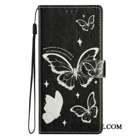 Kotelot Samsung Galaxy S26 Ultra Mustavalkoiset Perhoset