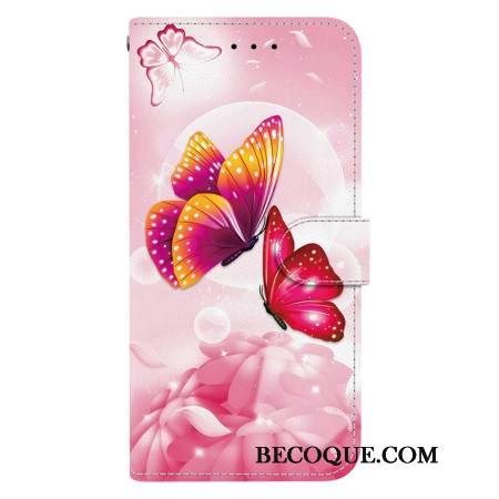 Kotelot Samsung Galaxy S26 Vaaleanpunaisia Perhosia