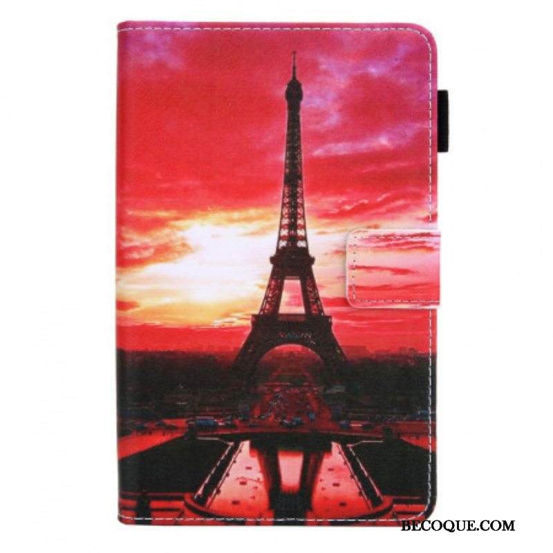 Kotelot Samsung Galaxy Tab A8 (2021) Auringonlaskun Eiffel-torni