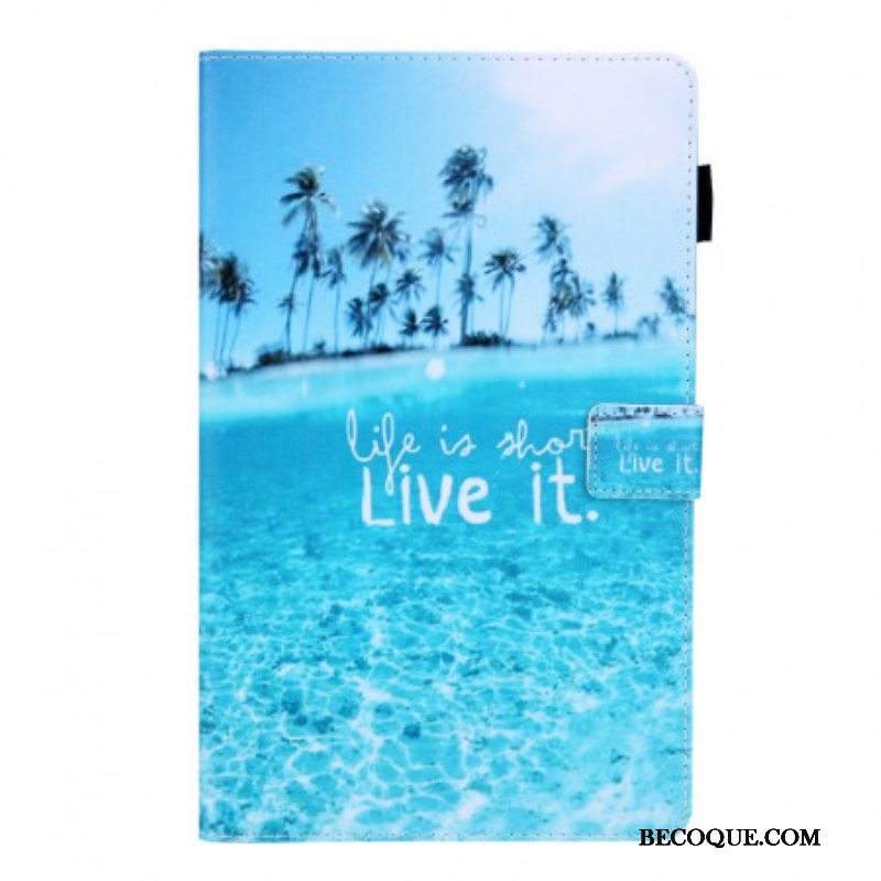 Kotelot Samsung Galaxy Tab A8 (2021) Elämä On Lyhyttä Tropiikkia