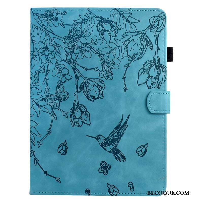 Kotelot Samsung Galaxy Tab S11 Puhelinkuoret Mokkanahkaefekti Kasvikuvio