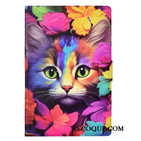 Kotelot Samsung Galaxy Tab S11 Värikäs Kissa Suojakuori