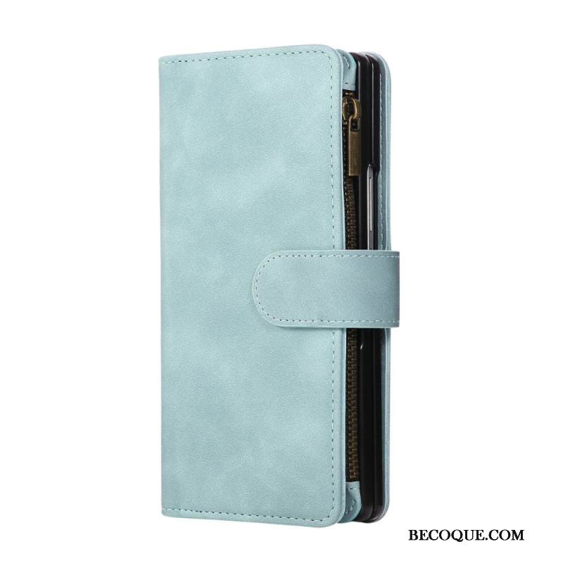 Kotelot Samsung Galaxy Z Fold 7 Mokkanahkakuvioinen Lompakko Olkahihnalla