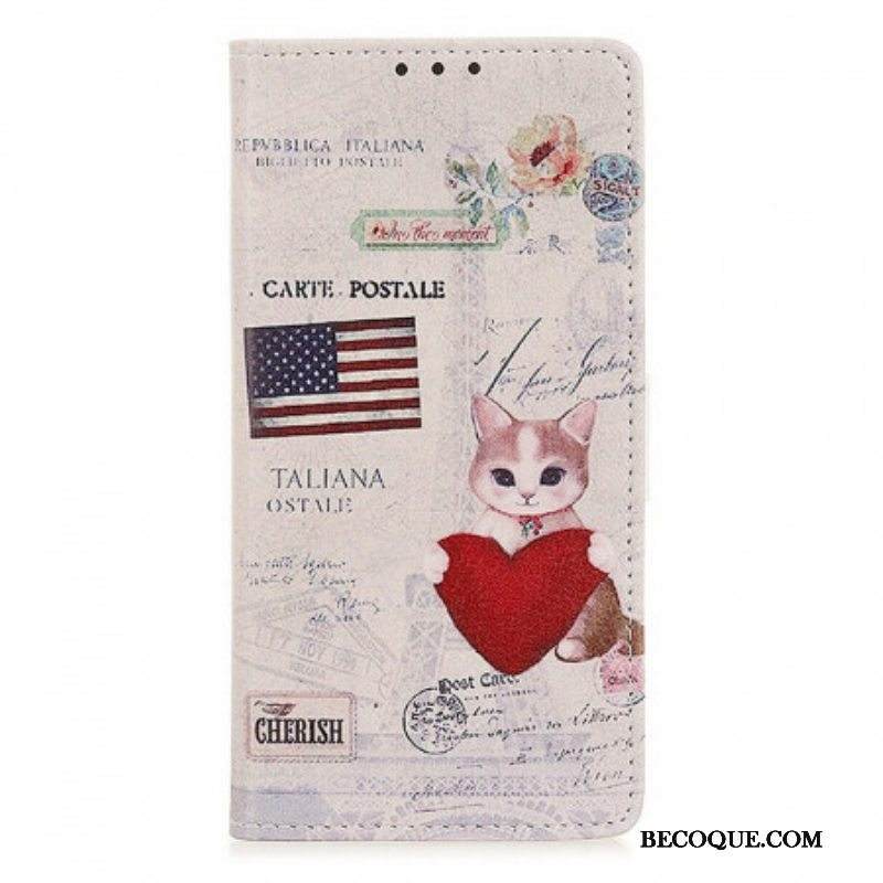 Kotelot Sony Xperia 1 IV Traveller Cat