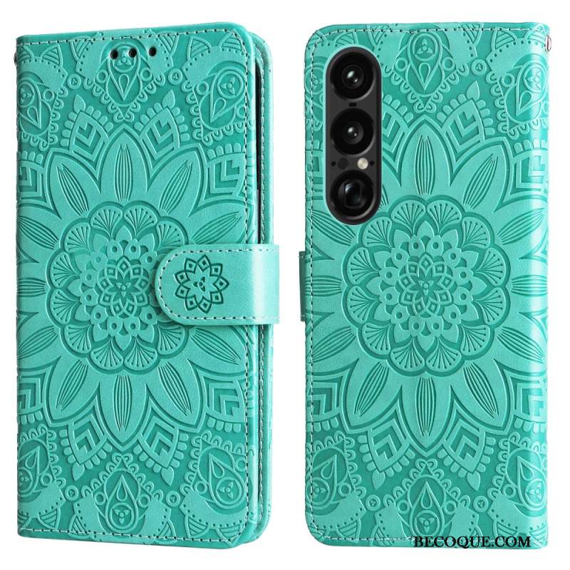 Kotelot Sony Xperia 1 Vii Auringonkukkakuvio