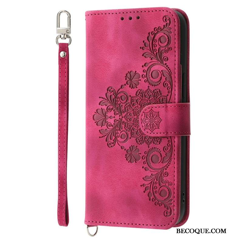 Kotelot Sony Xperia 1 Vii Mokkanahkainen Pitsikuvio Suojakuori