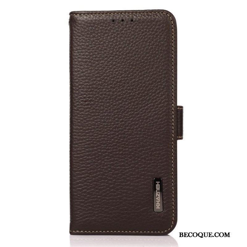 Kotelot Sony Xperia 10 IV Litsi Nahka Khazneh Rfid