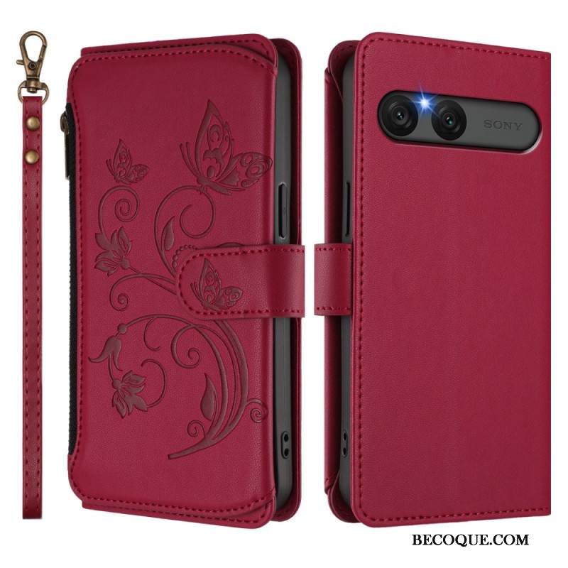 Kotelot Sony Xperia 10 Vii Puhelinkuoret Kukallinen Rfid-lompakko