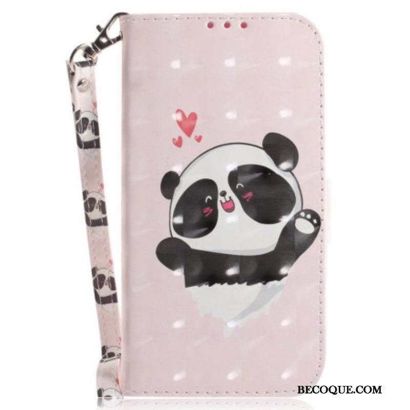 Kotelot Xiaomi 12 / 12X Suojaketju Kuori Panda Love With Lanyard