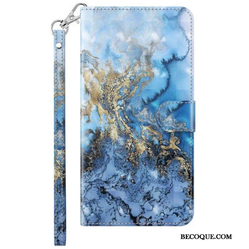 Kotelot Xiaomi 12 Lite Suojaketju Kuori Strappy Marble Style