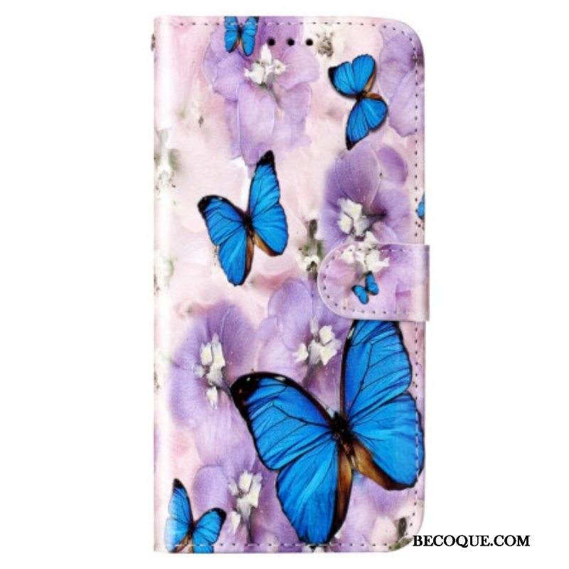 Kotelot Xiaomi 12 Lite Suojaketju Kuori Värikkäät Stringiperhoset