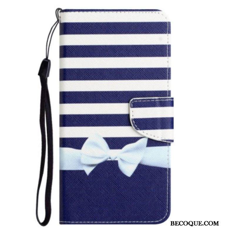 Kotelot Xiaomi 12T / 12T Pro Suojaketju Kuori Navy Hihna