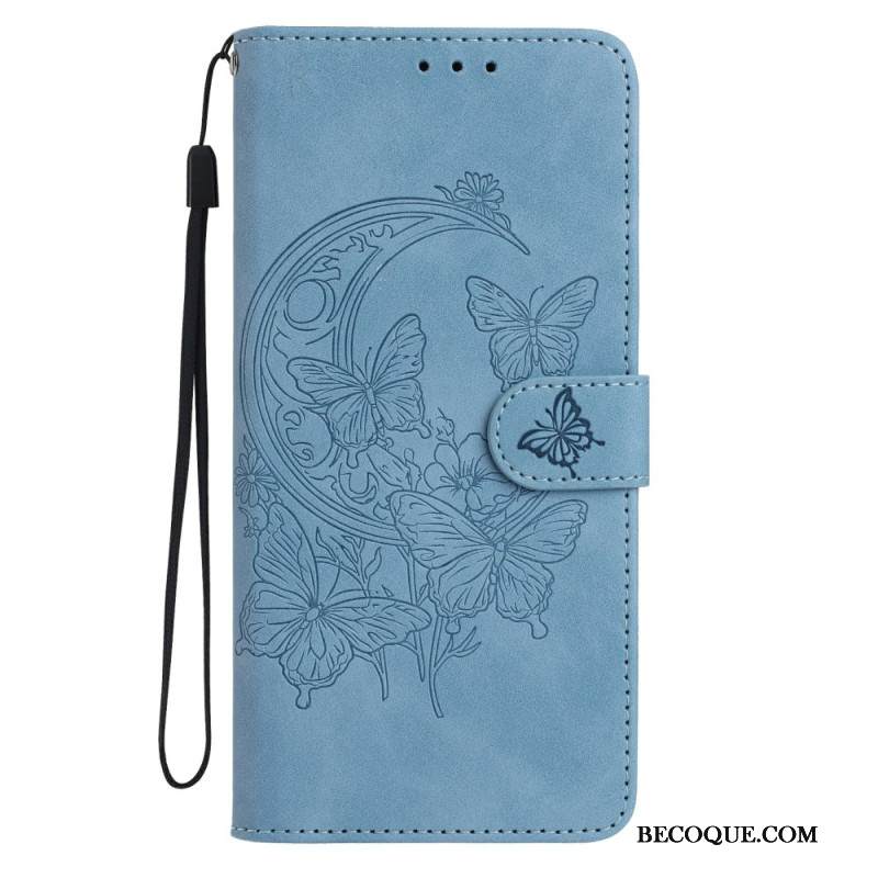 Kotelot Xiaomi 17 Perhosen Lento Mokkanahkakuvio